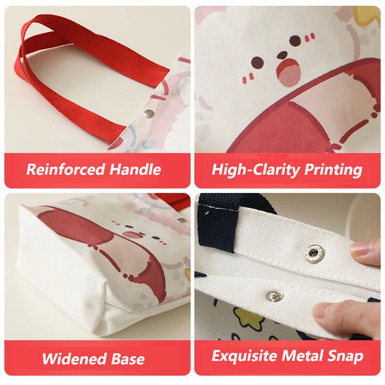 Waterproof Polyester Canvas Tote Bag
